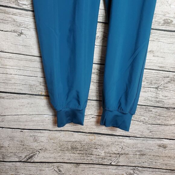 CozyFit Blue Scrub Joggers Pants Size Large - Picture 2 of 5